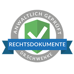 Anwaltlich geprüfte Rechtsdokumente von Dr. Schwenke